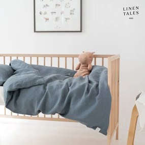 Biancheria da letto per bambini per letto singolo 140x200 cm Blue Fog - Linen Tales