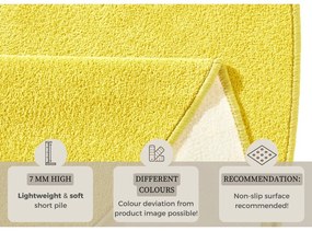 Tappeto rotondo giallo ø 200 cm Fancy - Hanse Home