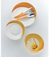 Set 7 pezzi Piatti + Posate + Bicchiere Eme Natura Sun Arancio