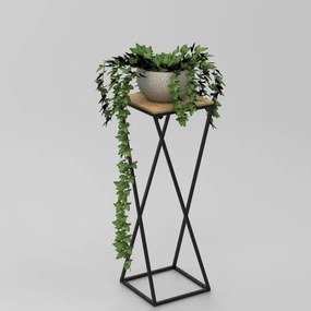 Portafiori  70x24 cm nero