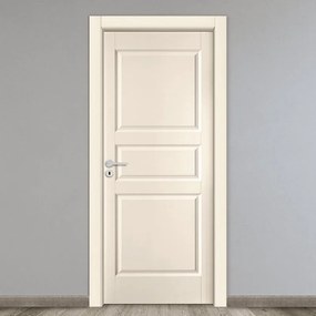 Porta interna a battente New York in MDF colore avorio, L 60 x H 210 cm, apertura a destra