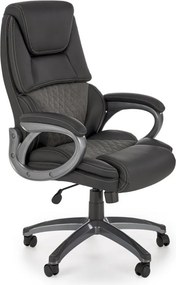 Sedia da ufficio Steven in nero/grigio - H119 cm