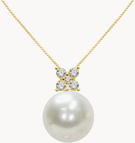 Collana in argento fatta a mano placcata in oro Marina