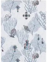 Matthew Williamson Carta da parati Coralino - Gray/ Ruby/ Gold