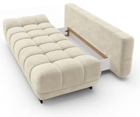 Divano letto a tre posti beige con rivestimento in velluto Cirrus - Windsor &amp; Co Sofas