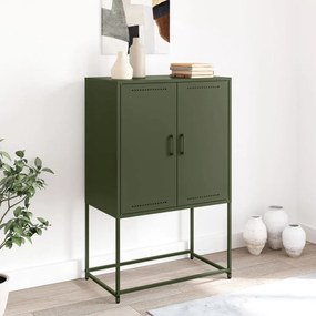 Credenza verde oliva 68,5x38,5x107 cm in acciaio