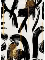 Mindthegap Carta da parati Gestural Abstraction - Black/ White