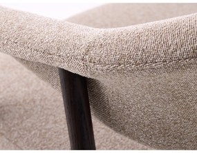 Set di sedie da pranzo beige in rovere massiccio con braccioli 2 pz Elk – Unique Furniture