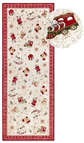 Passatoia rossa natalizia in cotone 80x200 cm Toy's Delight Red Christmas - Villeroy&amp;Boch