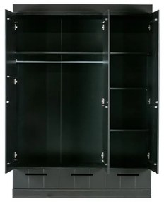 Armadio in pino nero 140x195 cm Connect - WOOOD