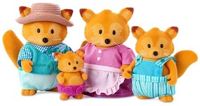 Li'l Woodzeez - Set di miniature TIPPYTAIL famiglia di volpi