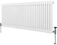 Termosifone Radiatore a 2 colonne per riscaldamento centralizzato Bianco 60 x 146cm