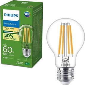 Lampadina LED Philips ULTRAEFFICIENT VINTAGE E27/4W/230V 2700K