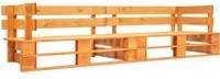 Divano da giardino a 2 Posti su Pallet in Legno Marrone Miele 277449