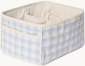 Cesto portaoggetti in cotone azzurro Sky Blue