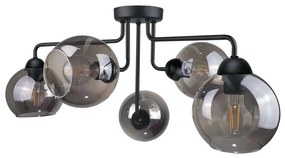 Lampadario a plafone OSMO 5xE27/60W/230V nero