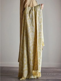 Coperta gialla in misto cotone 130x155 cm Pratello – Bloomingville