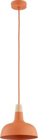 Lampada a sospensione con cavo RODOS 1xE27/15W/230V arancione