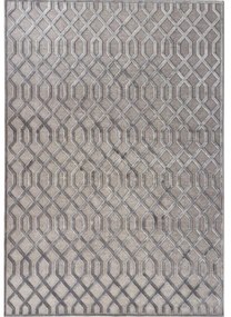 Tappeto Farashe 1 geometrico grigio, L 140 x L 100 cm