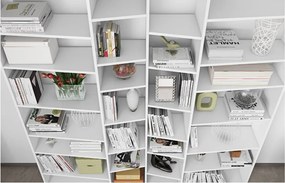 Libreria bianca 214x224 cm Valsa – TemaHome