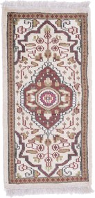 Agra Tappeto orientale 60 x 30 (Indian) Annodato A Mano