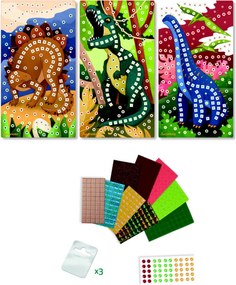 Stick & Fun - Mosaico piccolo - Dinosauri