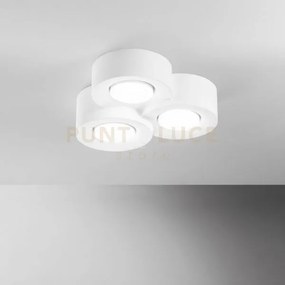 Plafoniera athen tondabianca 3xgx53 26x24,5 h.7,3cm i-athen-r3