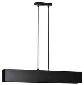 Lampadario Moderno 3 Luci Gentor In Acciaio Nero