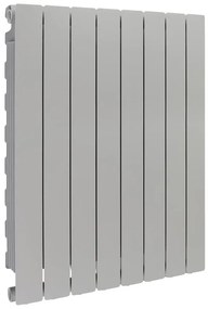 Radiatore acqua calda PRODIGE MODERN in alluminio, 8 elementi, interasse 800 mm, silver