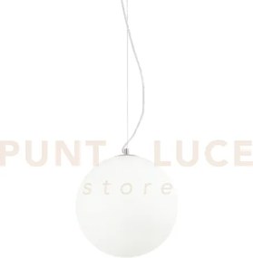 Mapa bianco lampadario a sospensione 1 luce attacco e27 d.30cm