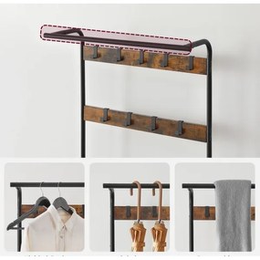 Appendiabiti a piantana NAVOR marrone/nero
