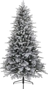 Albero di Natale artificiale innevato Cervino Frost verde H 180 cm x ø 109 cm