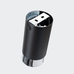 Sollux SL.1408 - Faretto NERO 1xGU10/10W/230V 12,5 cm nero/cromo lucido