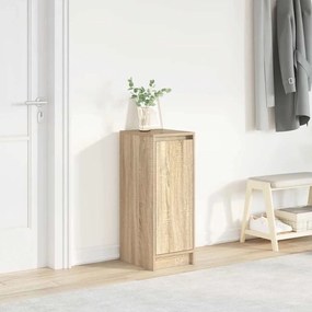 Scarpiera Rovere Sonoma 29,5x34x76 Cm İn Legno Multistrato /