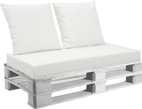 Cuscini per Pallet 120x80 cm Seduta e Schienale in Similpelle Mariotti Belem Bianco...