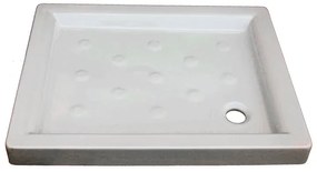 Piatto doccia in ceramica Julieta bianco L 90 x L 72 cm