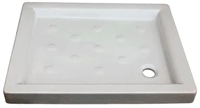 Piatto doccia in ceramica Julieta bianco L 90 x L 72 cm
