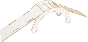 Arco a dondolo montessori bianco in pino massiccio 39x75x38 cm Montessori – Meowbaby