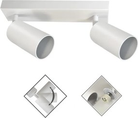 Luce Spot FARGO 2xGU10/30W/230V bianco
