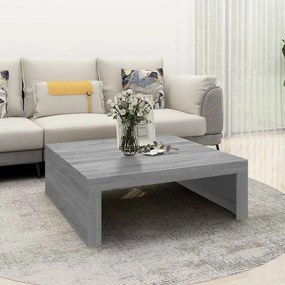 Tavolino Salotto Grigio Sonoma 100x100x35 Cm Legno Multistrato /