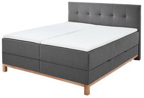 Letto boxspring grigio scuro con contenitore 180x200 cm Catania - Meise Möbel