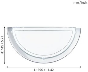 EGLO 83156 - Applique PLANET1 1xE27/60W