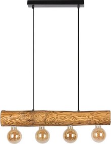 Lampadario Montagna Lampadario Montagna 4x E27 SPOT-LIGHT marrone paralume marrone 4x E27 SPOT-LIGHT