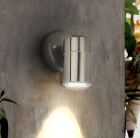 Applique Cilindrica Monodirezionale IP65 GU10 Inox Colore Inox