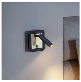 Redo 01-3092 - Luce Spot da parete a LED CLOSER LED/6W/230V nero