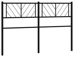 Testiera in metallo nero 135 cm