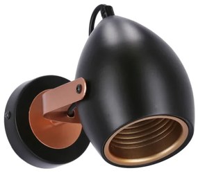 Luce Spot ANICA 1xE14/40W/230V nero/rame