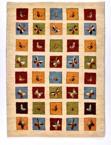 Loribaft Tappeto persiano 150x210 Beige (Iran) Annodato A Mano
