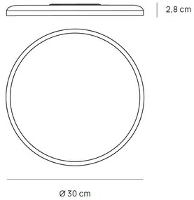 MARTE Plafoniera LED tonda bianca CCT regolabile retroilluminata disponibile in varie misure