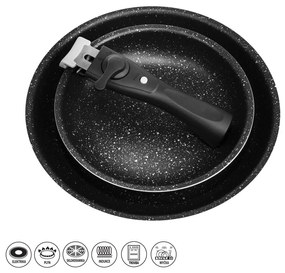 Teglie in alluminio 2 pz. Grande Combi - Orion